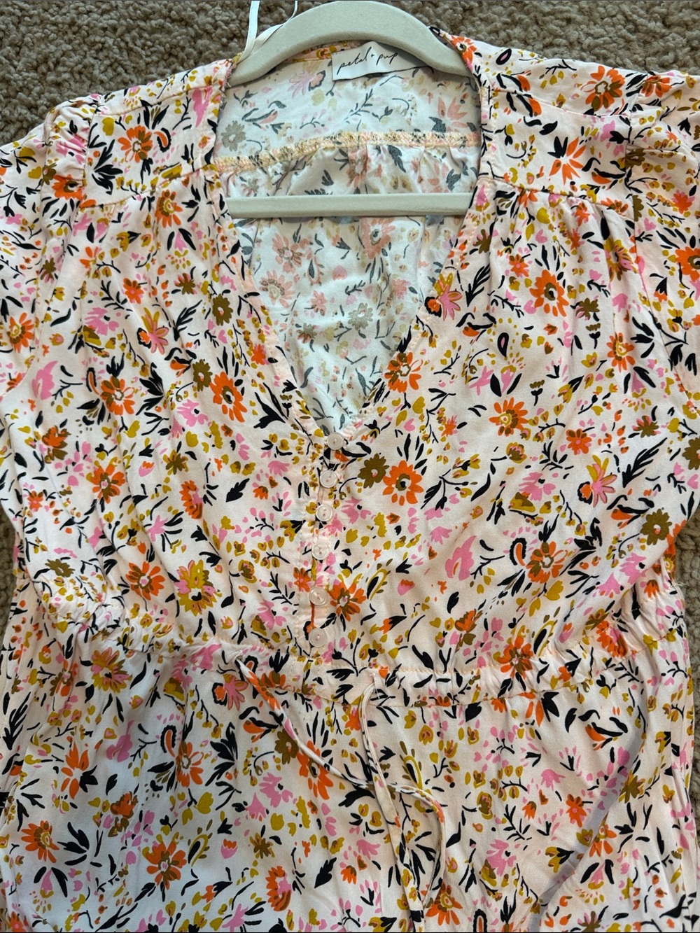 Petal & Pup Pink Floral Maxi Dress - Picture 6 of 6